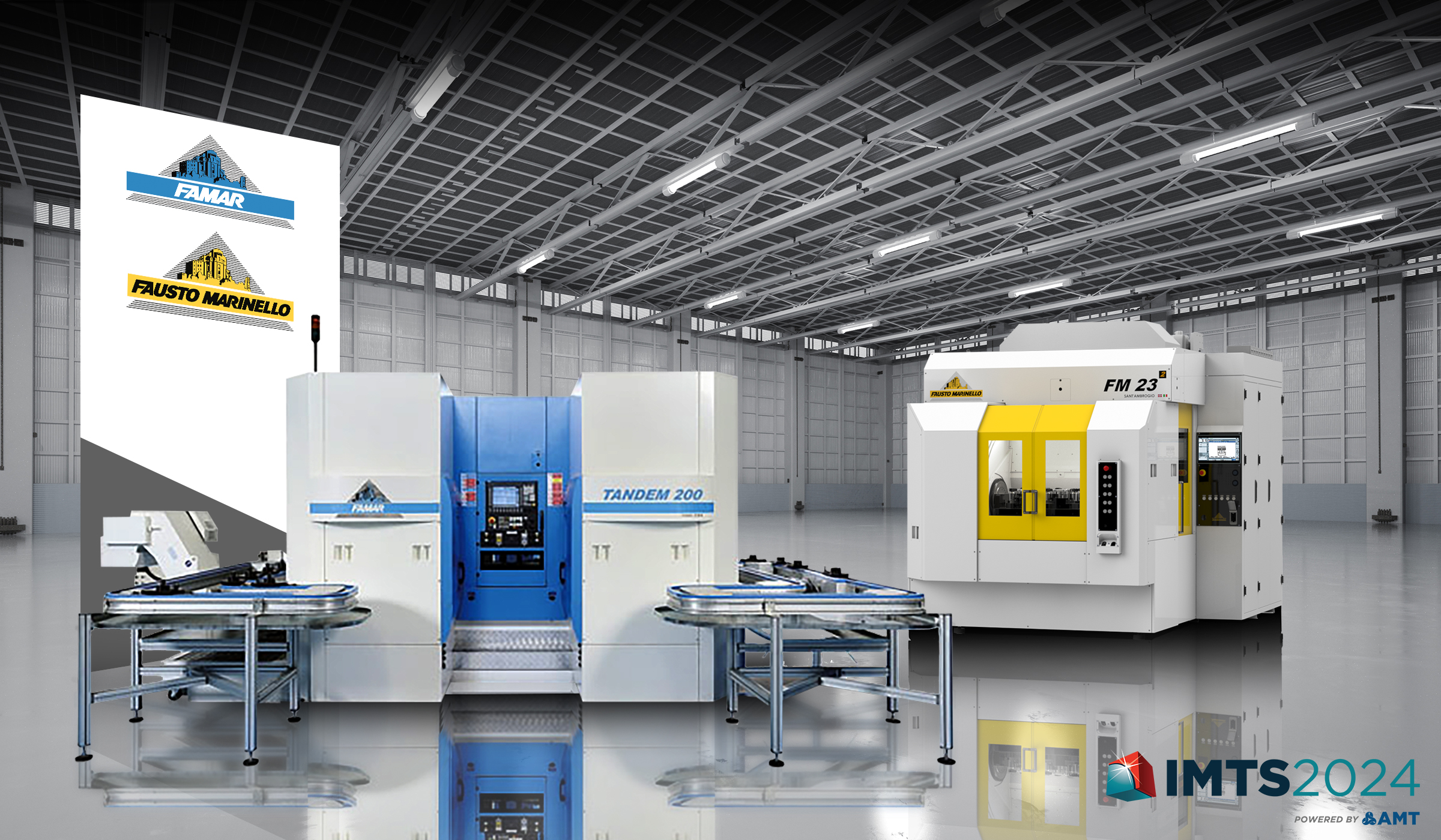 Famar Tandem 260 CNC Lathe and Fausto Marinello 5-axis CNC Mill coming to IMTS